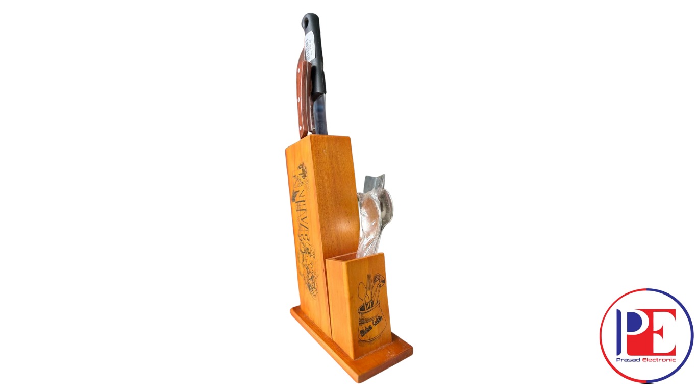 Wooden Knife Stand Set